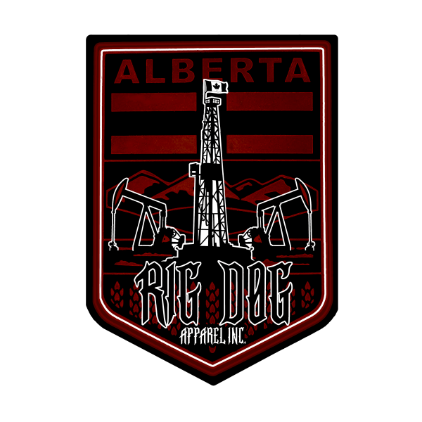 Badge Red and White
