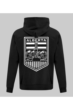 BERTA BADGE 2.0 SWEATER WHITE ON BLACK