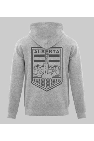 BERTA BADGE 2.0 GREY ON GREY ZIP UP