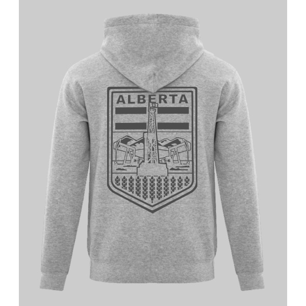 BERTA BADGE 2.0 GREY ON GREY ZIP UP