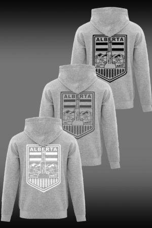 BERTA BADGE 2.0 GREY ZIP UP
