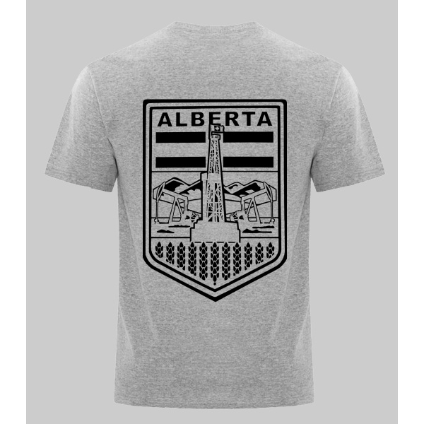 BERTA BADGE 2.0 T-SHIRT BLACK ON GREY