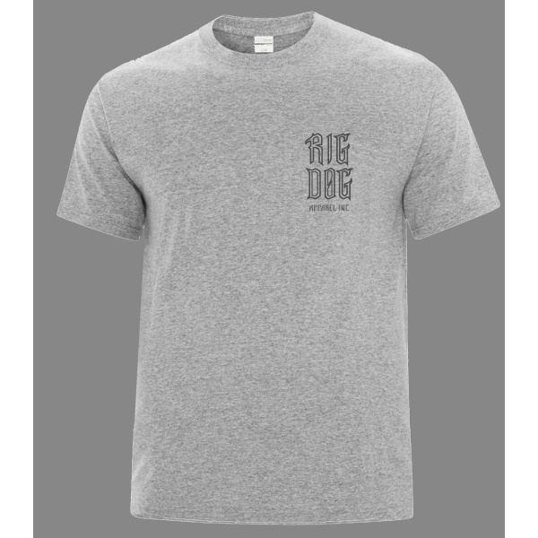 BERTA BADGE 2.0 T-SHIRT GREY ON GREY - Image 2