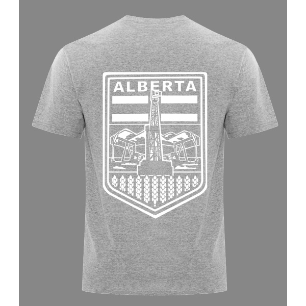 BERTA BADGE 2.0 T-SHIRT WHITE ON GREY