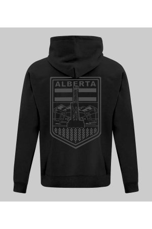 BERTA BADGE 2.0 SWEATER GREY ON BLACK