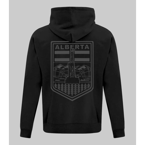 BERTA BADGE 2.0 SWEATER GREY ON BLACK