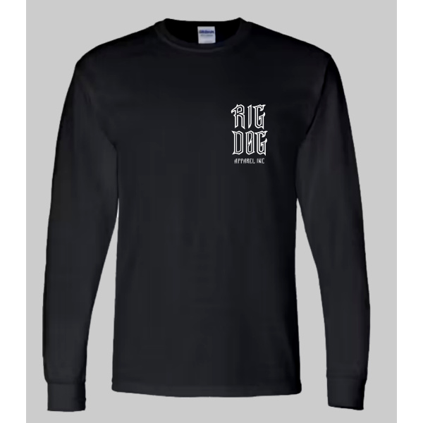 BADGE 2.0 WHITE AND GREY ON BLACK LONGSLEEVE - Image 4