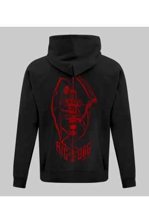 SNUB REAPER SWEATER RED ON BLACK