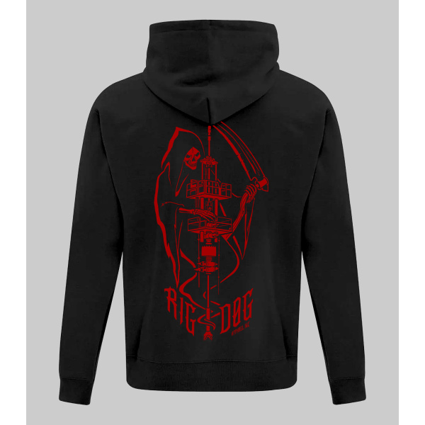 SNUB REAPER SWEATER RED ON BLACK
