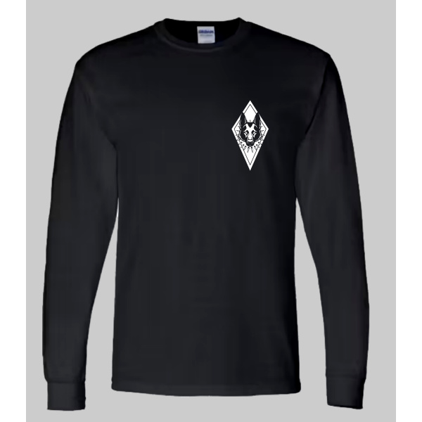 RDA PINUP WHITE AND GREY ON BLACK LONGSLEEVE - Image 4