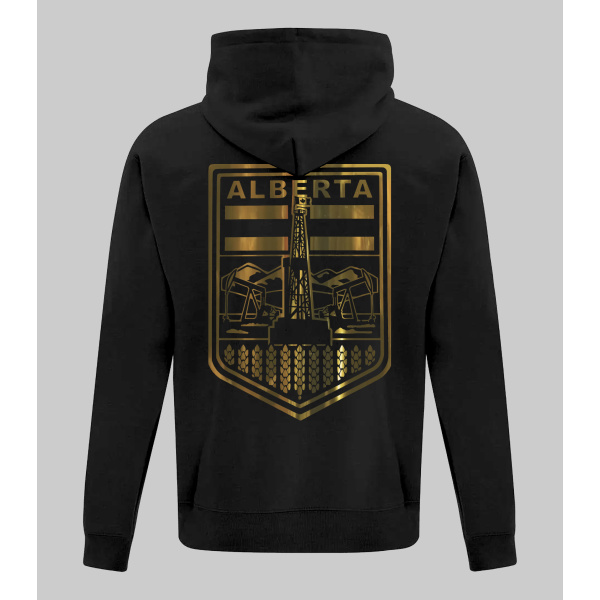 BERTA BADGE 2.0 SWEATER GOLD ON BLACK